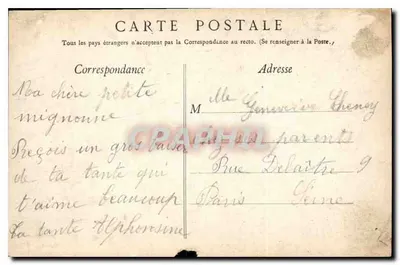 Lourdes — Moinho onde nasceu Bernadette — Edição F. V. — Verso