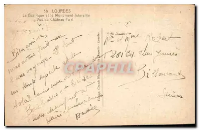Lourdes — Zamek-Fort i Muzeum Pyrenajska — Doucet — Rewers