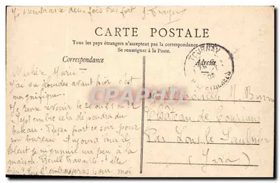 Lourdes — Matka Boża i zamek — Viron, fot. i wydawca, Lourdes — Rewers