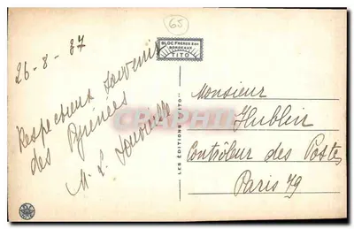 Hautes Pyrénées — O Col d'Aspin (1497 m.) — Cume do Col l'Arbizon — Edições Tito — Verso