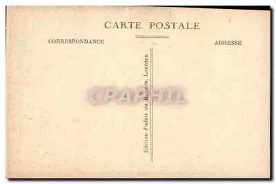 Lourdes — Het Sanctuarium en de Gave — Uitgave Palais du Sanctuaire, Lourdes — Achterkant