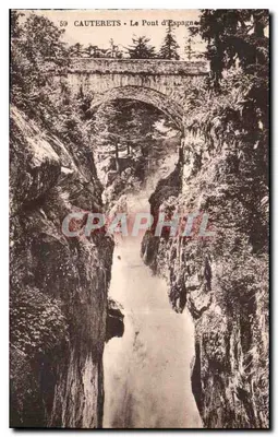 Cauterets - O Ponte da Espanha — editor: Alsaçienne des Arts Photographiques em Strasbourg, n° 59