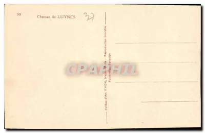 Zamek w Luynes — Wydawnictwo Art YVON — nr 39 — Rewers