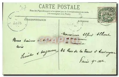 Loches — Zamek Królewski — Grobowiec Agnès Sorel — Wydawnictwo Raymond — Loches. — Rewers