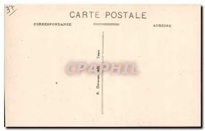 Langeais (Loir-et-Cher) - Zamek (zabytek XV wieku) zbudowany na rozkaz Louisa XI. Tam świętowano ślub króla Karola VIII z Anną Bretanii w 1494 roku. — Rewers