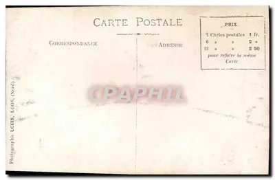 Retrato de um homem com traje — estúdio — Fotógrafo LCUIS, Loos (Nord) — Verso