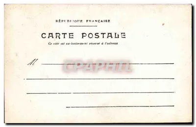 Dois crianças — diante de um edifício rural — cartão postal francês — Verso