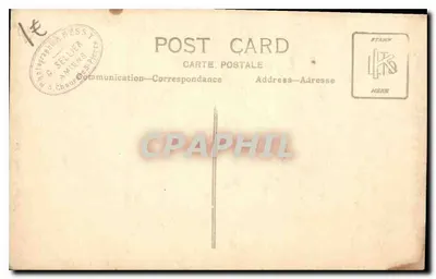 Babbeling in de liggende positie — zwart-wit foto — uitgever G. Sellier, Amiens — Achterkant