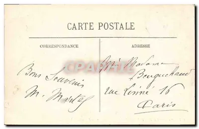 Palácio de Fontainebleau — A Escada do Cavalo de Ferro — LL — Verso
