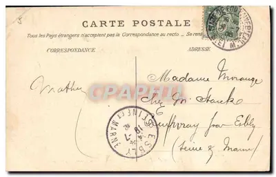 Pałac w Fontainebleau — Grotta Pinów — wydawca nr 163 — Rewers