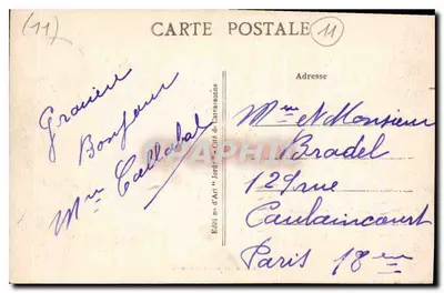 A Cidade de Carcassonne — vista panorâmica — Editora não visível — Verso