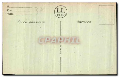 Amboise — El Puente sobre la Loira y el Castillo (Norte) — LL — Reverso