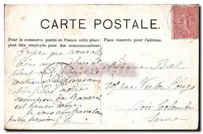 Lourdes — 1e Station van het Kruisweg — D. T. Uitgever, n° 57 — Achterkant