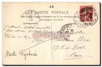 Tarbes (Hautes-Pyrénées) — Widok z Ogrodu Massey — PP n°37 — Rewers