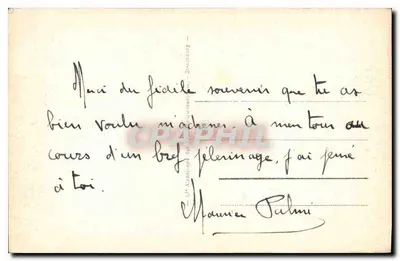 Lourdes — La Basílica y los Pirineos — editor anónimo, n° 189 — Reverso