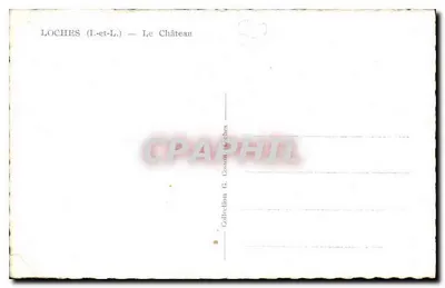 Loches (Loir-et-Cher) — Zamek — Zbiór G. Cessin — Rewers