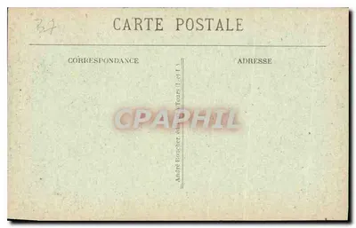 Amboise (Loir-et-Cher) — Porta da Torre Hurtault e o Castelo — A.B. n°4005 — Verso