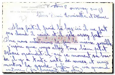 Bazylika św. Martyna — Tours (Indre-et-Loire) — Wydanie G. C. P. & F. P. P. nr 137 — Rewers