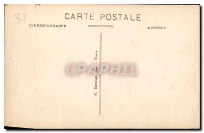 Azay-le-Rideau — Un angolo del parco (lato Est) — editore non identificato, n° 33 — Verso