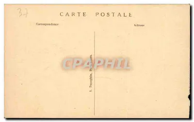 Loches — O Castelo Real (Monumento Histórico, Séculos XII e XV) e Porta dos Cordeliers — Verso