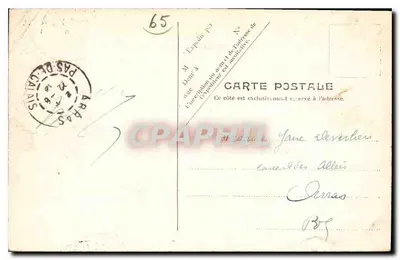 Lourdes — Vista panorámica tomada desde la Carretera de Pau — V.P. Paris, No. 26 — Reverso