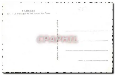 Lourdes — Bazylika i wodospady Gave — Wydawnictwo Interdite Art — Rewers