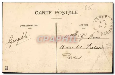 Lourdes - Widok Esplanady i Bazyliki — Fototypia Lasgouche Frères, Toulouse — Rewers