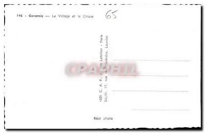 Gavarnie — Il Villaggio e il Cirque — C.A.P. — n°146 — Verso
