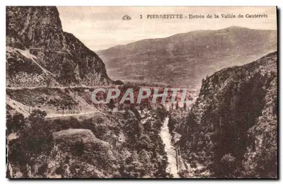 Pierrepetite - Entrada da Vale de Cauterets — Editor: G. Albedeaux des Arts Photographiques, Strasbourg