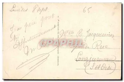 Gavarnie - O Gave e o Cirque — editor C.A.D. n°57 — Verso