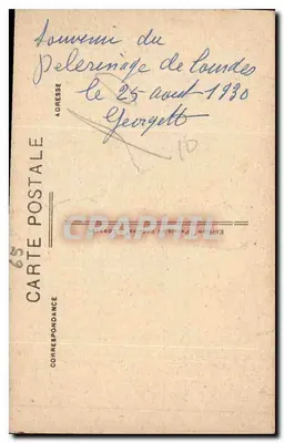 LOURDES — Casa Paterna di Bernadette Soubirous — Edizione Parigi del Pellegrino — Verso
