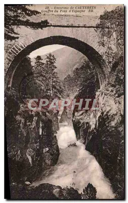 Abismo do Ponte d'Espagne — Em torno de CAUTERETS — Bloc frères, editores Bordeaux