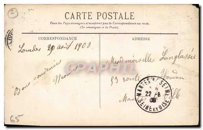 Lourdes — Zamek i Góry — Maison Catherinet — Dijon-Lourdes — Rewers