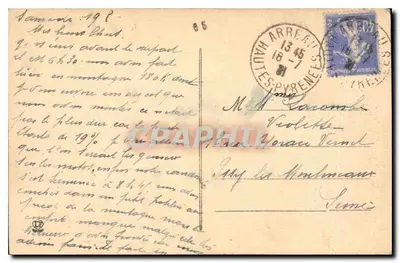 पोर्ट कॉल (1289 मीटर) — टारासकॉन से सेंट-जीरॉन्स की रूट, सौराट के तरफ के लूप — फोटोटाइप लैबूश भाइयों, टौलूज़, संख्या 1078 — पीछे