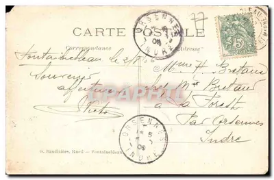 Palácio de FONTAINEBLEAU — Ala dos Ministros, Jardim Inglês — G. B. — Verso