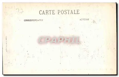 Castelo de Fontainebleau — Quarto de recanto de Marie-Antoinette — N. G. — Verso