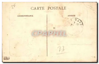 Palast von Fontainebleau — Cour des Adieux (Flügel der Minister) — Verlag nicht sichtbar — Rückseite