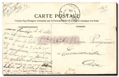 Palácio de Fontainebleau — Salão das Tapeçarias — editor Amihi Da, n°83 — Verso