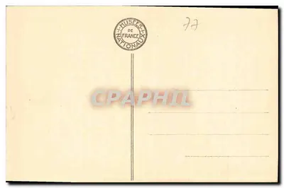 Paleis van Fontainebleau — Kamer van de Koningin — uitgever A.L. n°5 — Achterkant