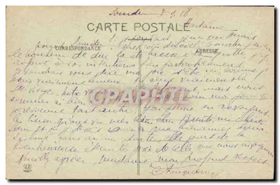 Lourdes — Widok z góry na Bazylikę — Wydawca: Lamy Frères, Toulouse — Rewers