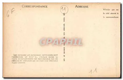 Carcassonne — As Portas Anteriores da Aude — LL. — Verso