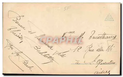 Femme élégante — 'Bonne Fête' — C. N. R. G. (éditeur) n° 123 — Verso