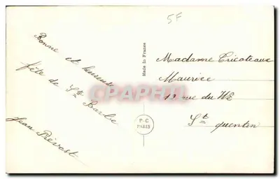 Dziecko — urodziny Yvonne Barbe — P-C Paris n°3549 — Rewers