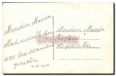 Menina com buquê de rosas — Ano 118 — Paris — Verso