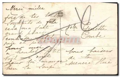 Meisje met een bos bloemen — studiofoto — uitgever FOX, n° 4609 — Achterkant