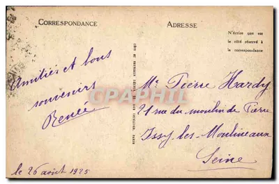 Pałac w FONTAINEBLEAU — Schody Konia Rycerskiego — LL — Rewers