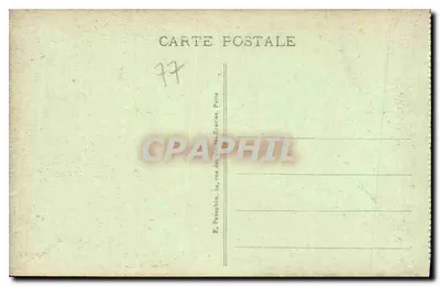 Palácio de Fontainebleau - Quarto da Rainha — A.P. (editor) — Verso