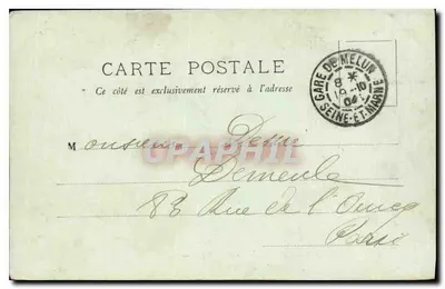 Fontainebleau — O Palácio — A Biblioteca — LL. — Verso