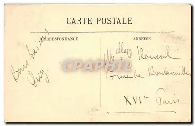 Fontainebleau — A Escada do Cavalo de Ferro — LL. n° 241 — Verso