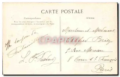 Palácio de Fontainebleau — Gabinete da Abdicação — ELD n°39 — Verso